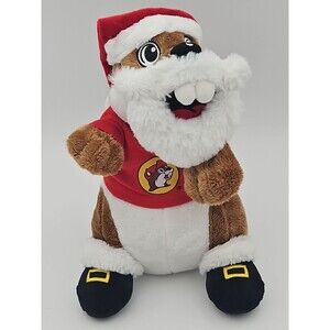 Bucees Buc-ees Santa Bucky Beaver Christmas Plush 11" Stuffed Animal Figure Jaag